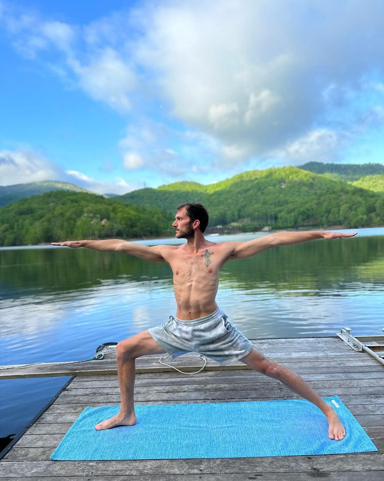 Certified RYT yoga instructor leading restorative session